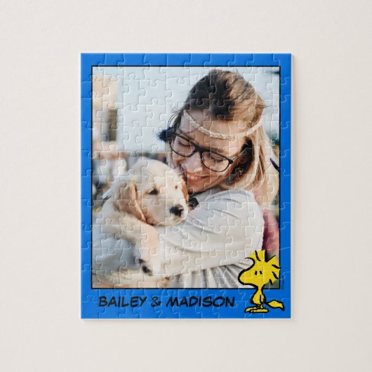 Puzzle L'ami de Snoopy Woodstock | Ajouter votre photo (Vertical)