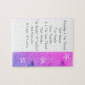 Puzzle L'Amitié Est Le Fil (Horizontal)