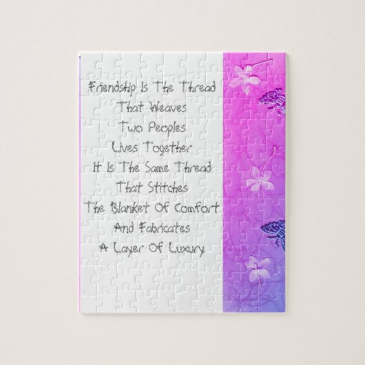 Puzzle L'Amitié Est Le Fil (Vertical)
