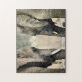 Puzzle L'amour des éléphants (Vertical)