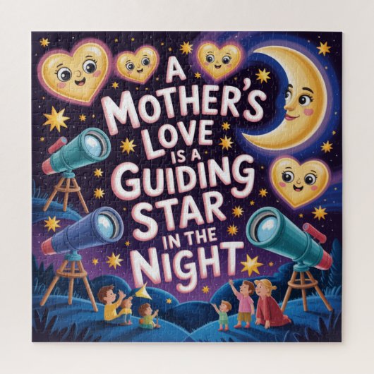 Puzzle L'amour d'une mère est une étoile directrice dans (Vertical)