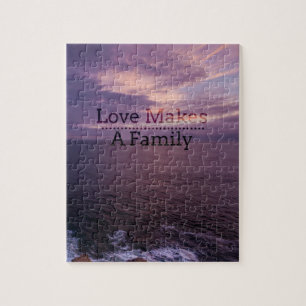 Puzzle L'amour fait une adoption de famille - accueil