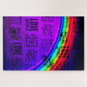 Puzzle L'amour gagne le Gay pride LBGQT Rainbow (Horizontal)