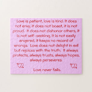 Puzzle L'amour n'échoue jamais