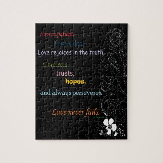 Puzzle L'amour n'échoue jamais (Vertical)