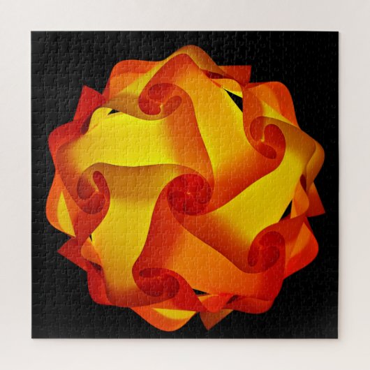 Puzzle Lampe à feu orange et rouge (Vertical)