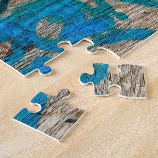 Puzzle Lampe de rue et Graffiti (Côté)