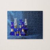 Puzzle Lampes en verre bleu (Horizontal)