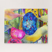 Puzzle Lampes turques mosaïque aquarelle art (Horizontal)