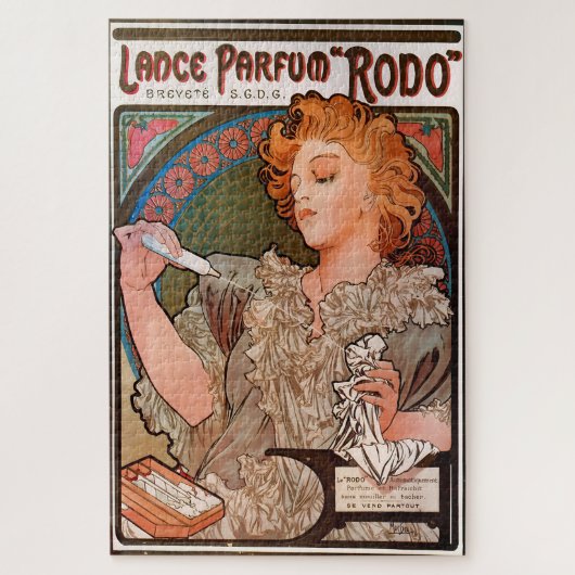 Puzzle Lance parfum Rodo par Alphonse Mucha (Vertical)