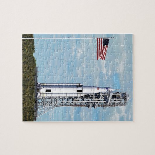 Puzzle Lanceur de fusée du système SLS de la NASA (Horizontal)