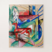 Puzzle Landscape with Animals by Franz Marc  (Vertical)