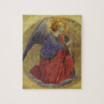 Puzzle L'Ange de l'Annonciation de Fra Angelico<br><div class="desc">Un détail d'une pièce plus grande appelée "Ange de l'Annonciation". Tableau de Fra Angelico - 1400.</div>