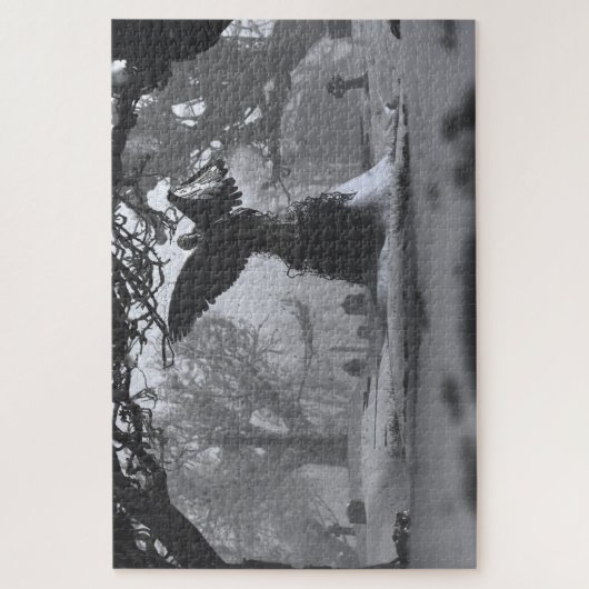 Puzzle L'Ange Noir (hiver) (Vertical)