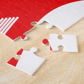 Puzzle Lao Erawan Trois Chefs D'Éléphant Drapeau Vague (Côté)