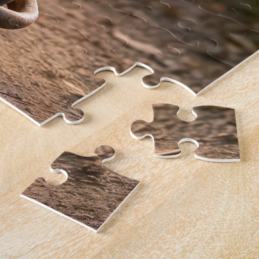 Puzzle Lapin avec agrafage d'arbre dans une brouette (Côté)