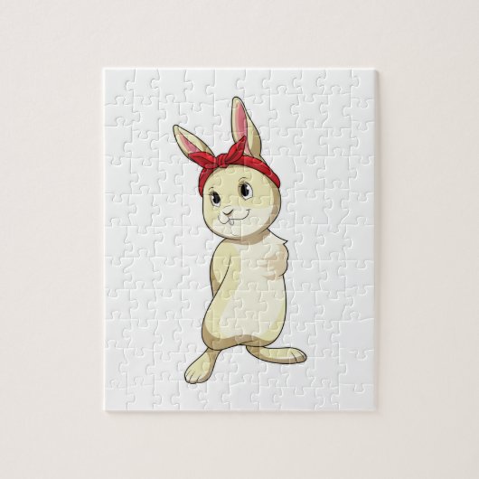 Puzzle Lapin avec Bandana (Vertical)