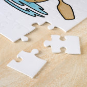 Puzzle Lapin avec bateau et pédale (Côté)