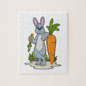 Puzzle Lapin avec carotte (Vertical)