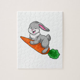 Puzzle Lapin avec carotte