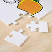 Puzzle Lapin avec carotte (Côté)