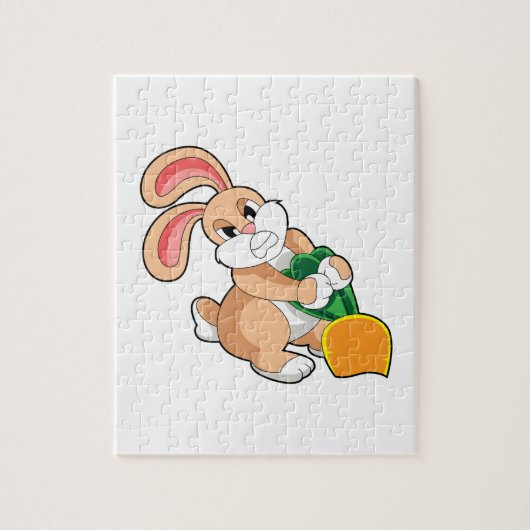 Puzzle Lapin avec carotte (Vertical)