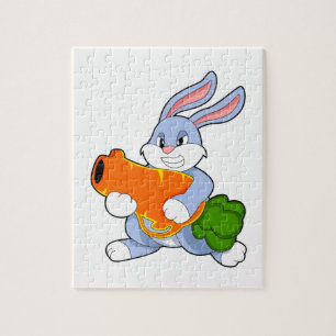Puzzle Lapin avec carotte