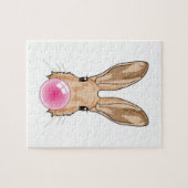 Puzzle Lapin avec gomme à mâcher (Horizontal)