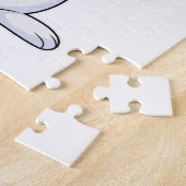 Puzzle Lapin avec marguerite (Côté)