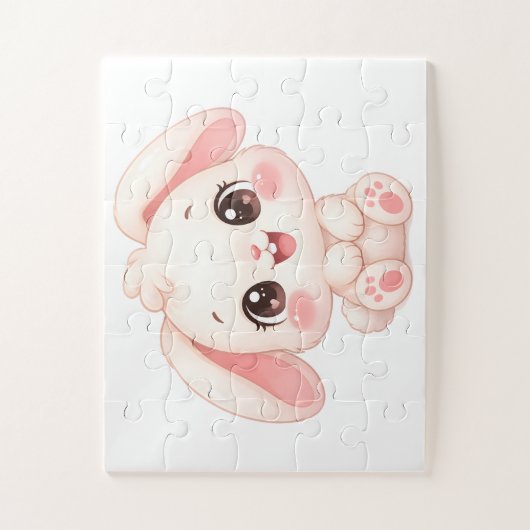 Puzzle Lapin bébé endormi (Vertical)
