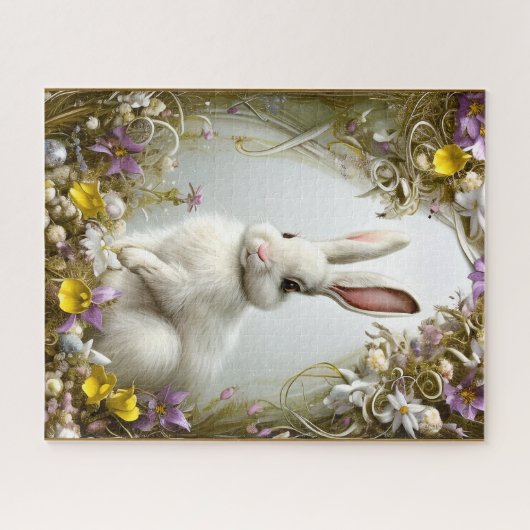 Puzzle Lapin blanc (Horizontal)