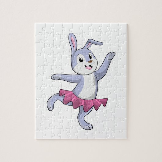 Puzzle Lapin comme Ballerina au Ballet (Vertical)