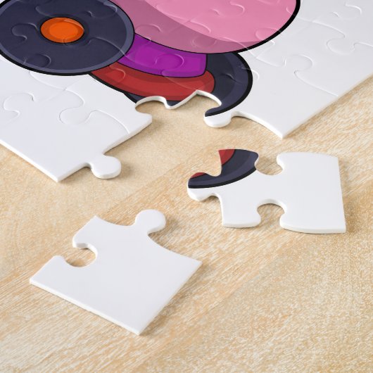 Puzzle Lapin comme Patineur Inline avec Patins Inline (Côté)