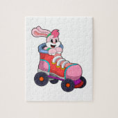 Puzzle Lapin comme Patineur Inline avec Patins Inline (Vertical)