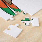 Puzzle Lapin comme skieur avec ski (Côté)