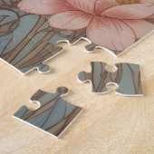Puzzle Lapin de bébé mignon Floral pastel (Côté)