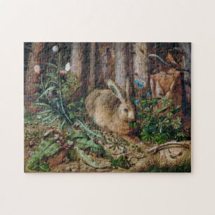 Puzzle Lapin de la forêt rustique