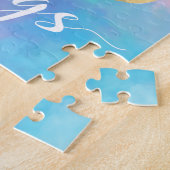 Puzzle Lapin de Pâques à l'aquarelle avec des œufs (Côté)
