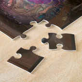 Puzzle Lapin de Pâques Ange Chevalier Steampunk (Côté)