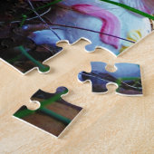 Puzzle Lapin de Pâques avec oeuf rose (Côté)