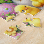 Puzzle Lapin de Pâques avec poussins (Côté)