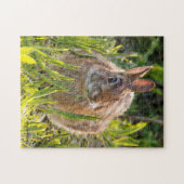 Puzzle Lapin de Pâques dans l'herbe (Horizontal)