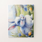 Puzzle Lapin de Pâques dans un jardin, Pâques (Vertical)