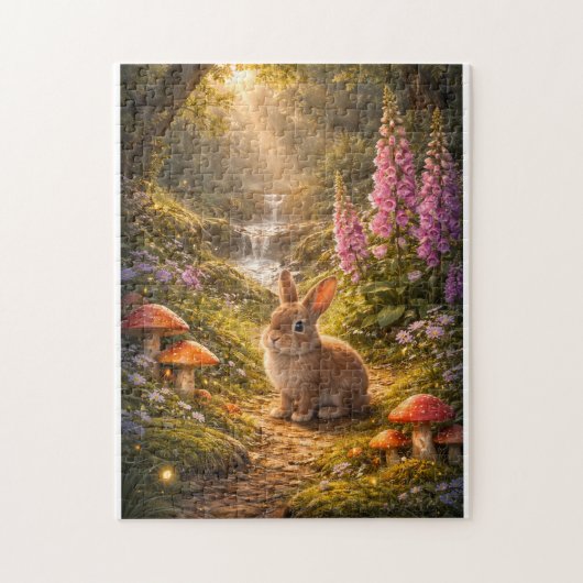 Puzzle Lapin de Pâques de la forêt (Vertical)