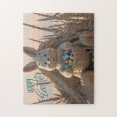 Puzzle Lapin de Pâques en sculpture de sable de l'île de (Vertical)