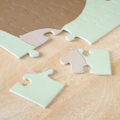 Puzzle Lapin de Pâques et fleur de jonquille (Côté)