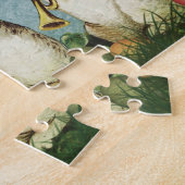 Puzzle Lapin de Pâques et œuf vintage (Côté)