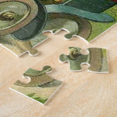 Puzzle Lapin de Pâques livrant un gigantesque Oeuf Peint  (Côté)