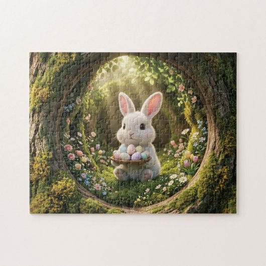 Puzzle Lapin de Pâques mignon (Horizontal)