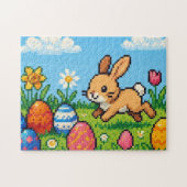 Puzzle Lapin de Pâques mignon 8 bits (Horizontal)
